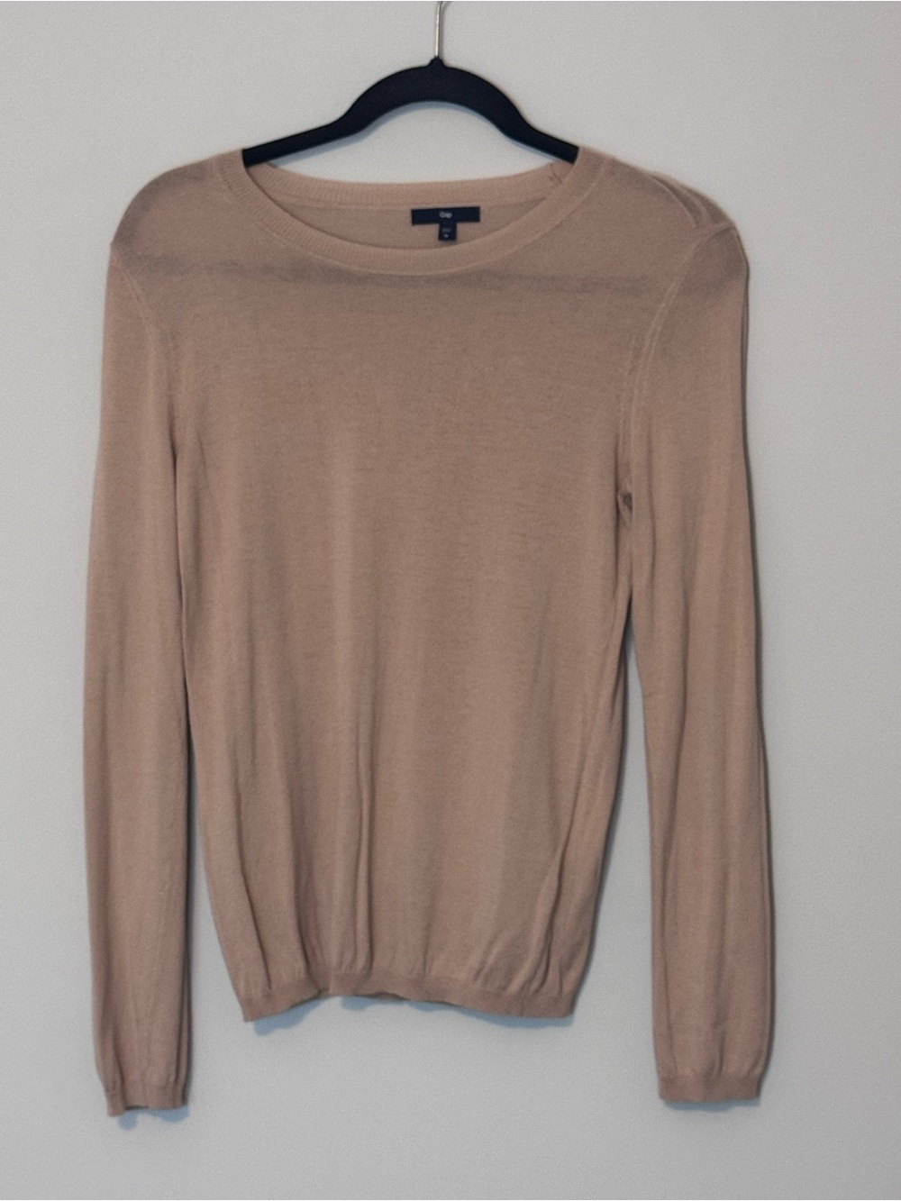 Gap Lightweight Taupe Crewneck Sweater Women’s Medium